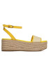 Tommy Hilfiger Espadrile Th Woven Platform Sandal FW0FW07345 Galben - Pled.ro