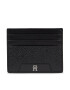 Tommy Hilfiger Etui pentru carduri Th Monogram Leather Cc Holder AM0AM11592 Negru - Pled.ro