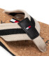 Tommy Hilfiger Flip flop Cork Beach Sandal FM0FM03986 Negru - Pled.ro