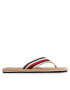 Tommy Hilfiger Flip flop Cork Beach Sandal FM0FM04475 Bej - Pled.ro