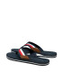 Tommy Hilfiger Flip flop Corporate Hilfiger Beach Sandal FM0FM03380 Bleumarin - Pled.ro