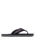 Tommy Hilfiger Flip flop Corporate Hilfiger Beach Sandal FM0FM04471 Bleumarin - Pled.ro