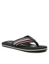 Tommy Hilfiger Flip flop Corporate Stripes Beach Sandal FM0FM04407 Negru - Pled.ro