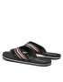 Tommy Hilfiger Flip flop Corporate Stripes Beach Sandal FM0FM04407 Negru - Pled.ro