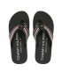 Tommy Hilfiger Flip flop Corporate Stripes Beach Sandal FM0FM04407 Negru - Pled.ro