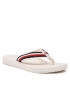 Tommy Hilfiger Flip flop Essential Comfort FW0FW07147 Écru - Pled.ro