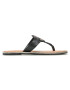 Tommy Hilfiger Flip flop Essential Leather Flat Sandal Negru - Pled.ro