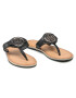 Tommy Hilfiger Flip flop Essential Leather Flat Sandal Negru - Pled.ro