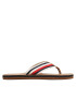 Tommy Hilfiger Flip flop Leather Beach Sandal FM0FM04548 Écru - Pled.ro