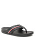 Tommy Hilfiger Flip flop Leather Toe Post Sandal FM0FM04460 Negru - Pled.ro