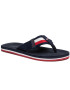 Tommy Hilfiger Flip flop Sporty Corporate Beach Sandal FM0FM02754 Bleumarin - Pled.ro