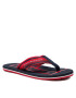 Tommy Hilfiger Flip flop Strips Hilfiger Beach Sandal FM0FM04066 Roșu - Pled.ro