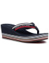 Tommy Hilfiger Flip flop Stripy Wedge Beach Sandal FW0FW047940 Bleumarin - Pled.ro