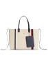 Tommy Hilfiger Geantă Iconic Tommy Tote Corp AW0AW15157 Bej - Pled.ro