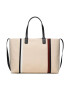 Tommy Hilfiger Geantă Iconic Tommy Tote Corp AW0AW15157 Bej - Pled.ro