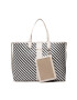 Tommy Hilfiger Geantă Iconic Tommy Tote Woven AW0AW12320 Negru - Pled.ro