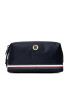 Tommy Hilfiger Geantă pentru cosmetice Poppy Washbag Corp AW0AW10545 Bleumarin - Pled.ro