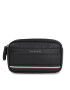 Tommy Hilfiger Geantă pentru cosmetice Th Central Washbag Pu AM0AM11262 Negru - Pled.ro