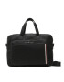 Tommy Hilfiger Geantă pentru laptop Th Pique Pu Slim Coputer Bag AM0AM11314 Negru - Pled.ro