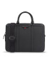 Tommy Hilfiger Geantă pentru laptop Th Structured Leather Comp Bag AM0AM11562 Negru - Pled.ro