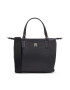 Tommy Hilfiger Geantă Poppy Plus Small Tote AW0AW15592 Negru - Pled.ro