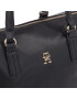 Tommy Hilfiger Geantă Poppy Plus Small Tote AW0AW15592 Negru - Pled.ro