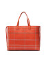 Tommy Hilfiger Geantă Iconic Tommy Tote Check AW0AWI2311 Portocaliu - Pled.ro