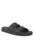 Tommy Hilfiger Șlapi Elevated Leather Buckle Sandal FM0FM04085 Negru - Pled.ro