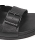 Tommy Hilfiger Șlapi Elevated Leather Buckle Sandal FM0FM04085 Negru - Pled.ro