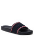 Tommy Hilfiger Șlapi Essential Shiny Knit Pool Slide FW0FW06311 Bleumarin - Pled.ro