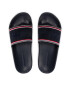 Tommy Hilfiger Șlapi Essential Shiny Knit Pool Slide FW0FW06311 Bleumarin - Pled.ro