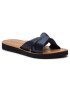 Tommy Hilfiger Șlapi Satin Elevated Beach Sandal FW0FW04014 Bleumarin - Pled.ro