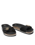 Tommy Hilfiger Șlapi Th Molded Footbed Flat Sandal FW0FW06244 Negru - Pled.ro