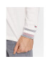 Tommy Hilfiger Longsleeve Collegiate MW0MW32591 Alb Regular Fit - Pled.ro