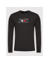 Tommy Hilfiger Longsleeve Four Flags MW0MW20163 Negru Regular Fit - Pled.ro