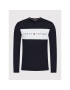 Tommy Hilfiger Longsleeve Logo Flag UM0UM01906 Bleumarin Regular Fit - Pled.ro