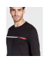 Tommy Hilfiger Longsleeve Two Tone Chest Stripe MW0MW28785 Negru Slim Fit - Pled.ro