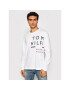 Tommy Hilfiger Longsleeve Wrap Around Graphic MW0MW20150 Alb Regular Fit - Pled.ro