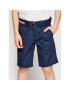 Tommy Hilfiger Pantalon scurți din material Essential Belted Chino KB0KB05769 D Bleumarin Slim Fit - Pled.ro