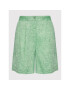 Tommy Hilfiger Pantalon scurți din material Linen Plated Pull On WW0WW34444 Verde Regular Fit - Pled.ro