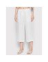 Tommy Hilfiger Pantaloni culotte Linen WW0WW34603 Alb Relaxed Fit - Pled.ro