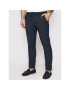 Tommy Hilfiger Pantaloni din material Bleecker Stripe Seer MW0MW17923 Bleumarin Slim Fit - Pled.ro