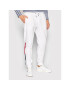 Tommy Hilfiger Pantaloni trening Jacquard MW0MW24537 Alb Regular Fit - Pled.ro