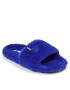 Tommy Hilfiger Papuci de casă Fur Home Slipper Slide FW0FW07663 Albastru - Pled.ro