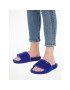 Tommy Hilfiger Papuci de casă Fur Home Slipper Slide FW0FW07663 Albastru - Pled.ro