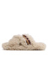 Tommy Hilfiger Papuci de casă Sherpa Fur Home Slippers Strap FW0FW06576 Bej - Pled.ro