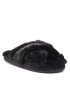 Tommy Hilfiger Papuci de casă Shiny Webbing Furry Slipper FW0FW06092 Negru - Pled.ro