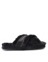 Tommy Hilfiger Papuci de casă Shiny Webbing Furry Slipper FW0FW06092 Negru - Pled.ro