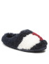 Tommy Hilfiger Papuci de casă Th Home Slipper Sherpa Fur FW0FW06577 Bleumarin - Pled.ro