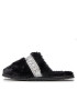 Tommy Hilfiger Papuci de casă Tommy Fur Hotel Slipper FW0FW07595 Negru - Pled.ro